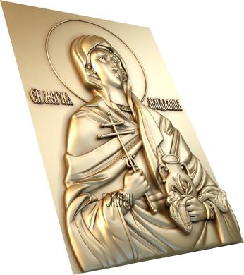 Икона Св. Мария Магдалина 3d stl модель для ЧПУ