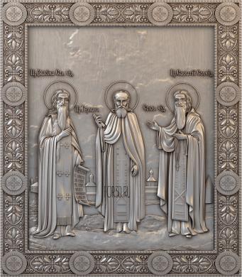 Икона Зосима, Герман и Савватий Соловецкие чудотворцы