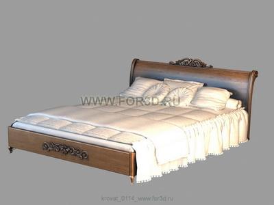 Bed 0114 stl model for CNC