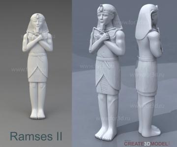 Ramses_II stl model for CNC