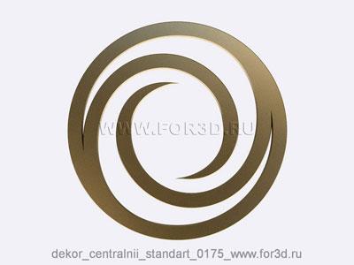 Decor central standart 0175 stl model for CNC