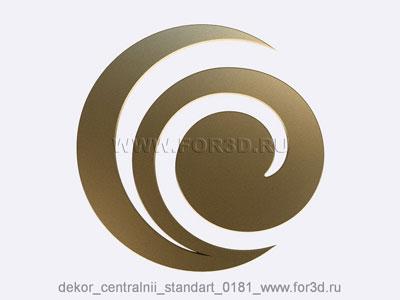 Decor central standart 0181 stl model for CNC
