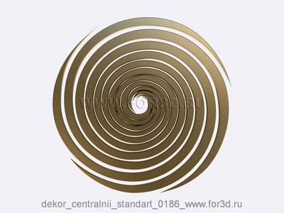 Decor central standart 0186 stl model for CNC