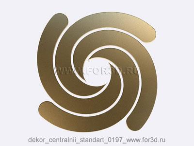 Decor central standart 0197 stl model for CNC