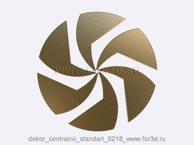 Decor central standart 0218 stl model for CNC