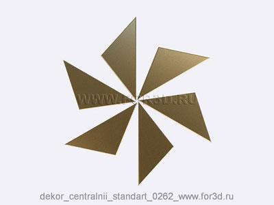 Decor central standart 0262 stl model for CNC