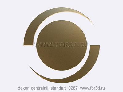 Decor central standart 0287 stl model for CNC