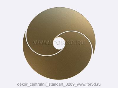Decor central standart 0289 stl model for CNC
