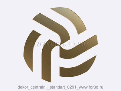 Decor central standart 0291 stl model for CNC