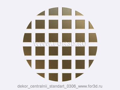 Decor central standart 0306 stl model for CNC