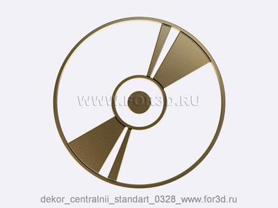 Decor central standart 0328 stl model for CNC