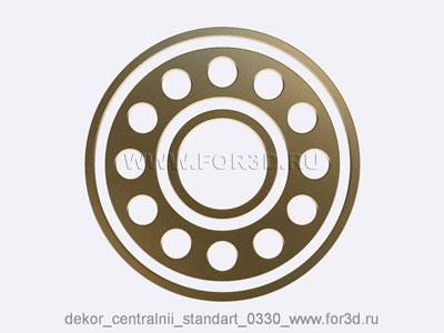 Decor central standart 0330 stl model for CNC