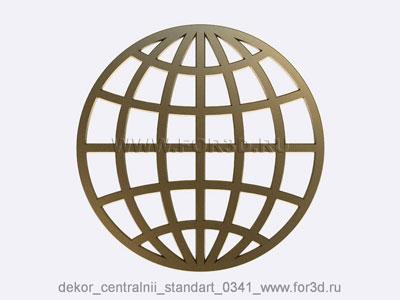 Decor central standart 0341 stl model for CNC