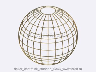 Decor central standart 0343 stl model for CNC