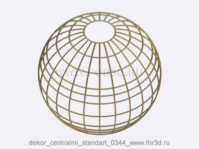 Decor central standart 0344 stl model for CNC