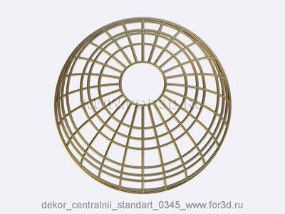 Decor central standart 0345 stl model for CNC