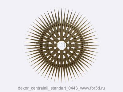 Decor central standart 0443 stl model for CNC