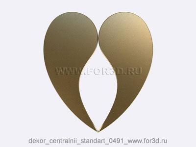Decor central standart 0491 stl model for CNC