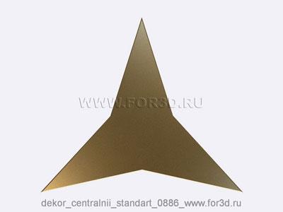 Decor central standart 0886 stl model for CNC