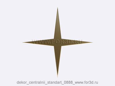 Decor central standart 0888 stl model for CNC