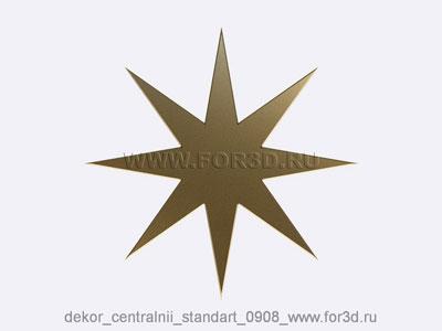 Decor central standart 0908 stl model for CNC