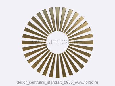 Decor central standart 0955 stl model for CNC