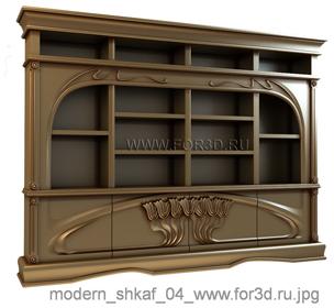 Modern cabinet 0004 stl model for CNC