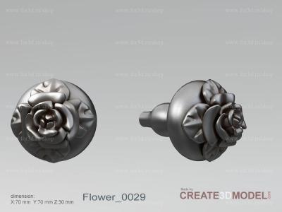 Flower 0029 3d stl модель для ЧПУ