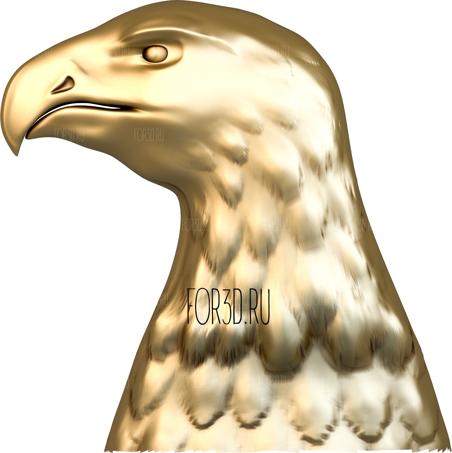 Голова птицы 0007 3d stl модель для ЧПУ