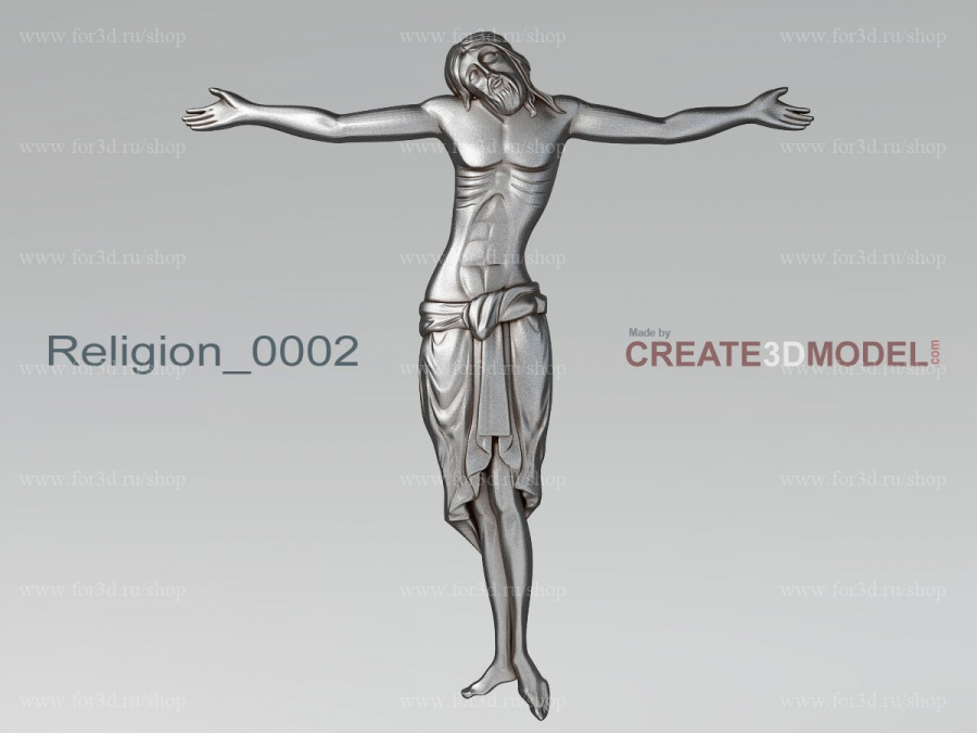 Crucifixion of Jesus 3d stl модель для ЧПУ