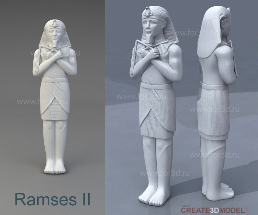 Ramses_II 3d stl модель для ЧПУ