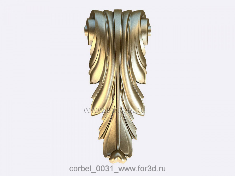 Corbel 0031 3d stl for CNC
