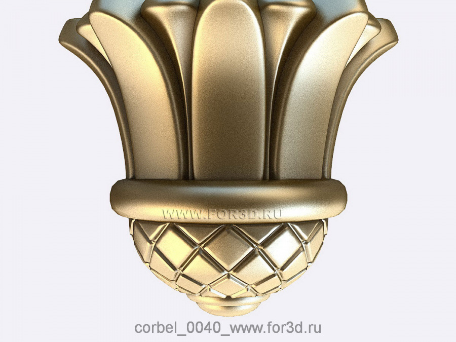 Corbel 0040 3d stl for CNC