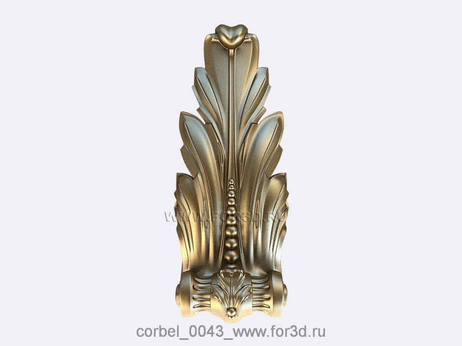 Corbel 0043 3d stl for CNC