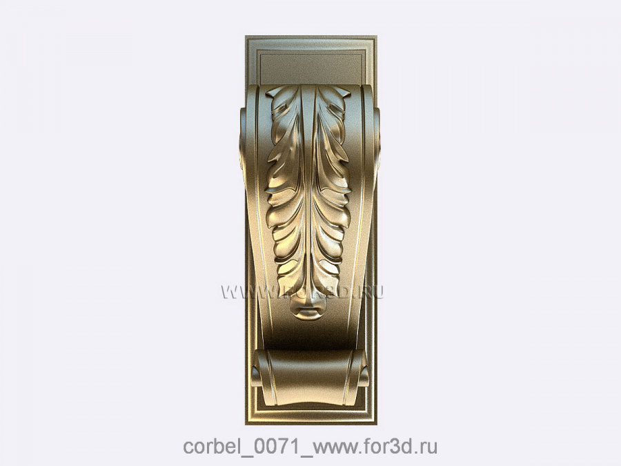 Corbel 0071 3d stl for CNC