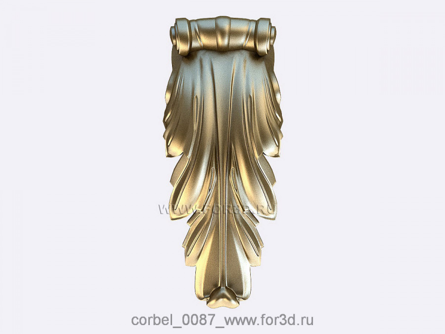 Corbel 0087 3d stl for CNC