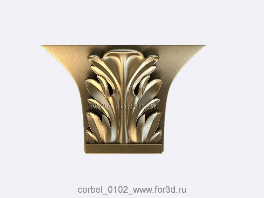 Corbel 0102 3d stl for CNC