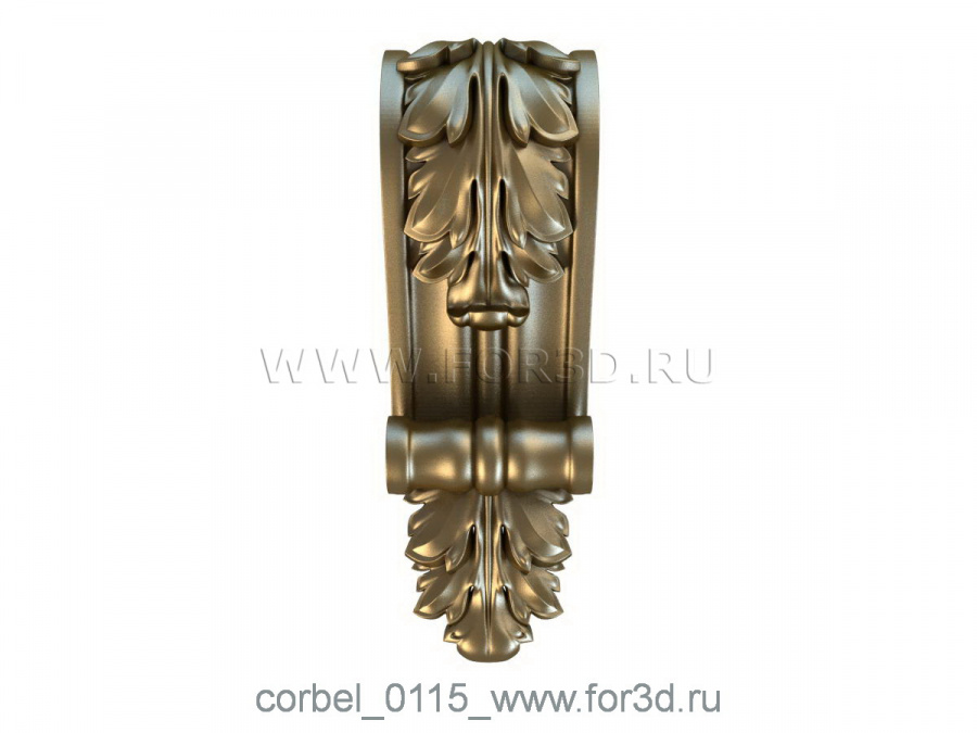 Corbel 0115 3d stl for CNC