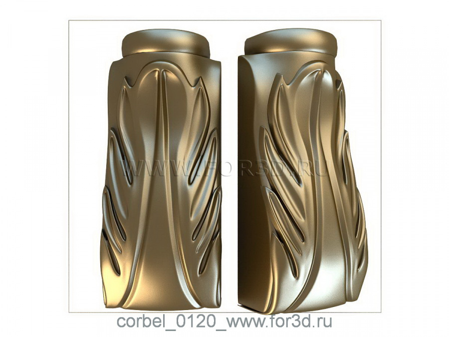 Corbel 0120 3d stl for CNC