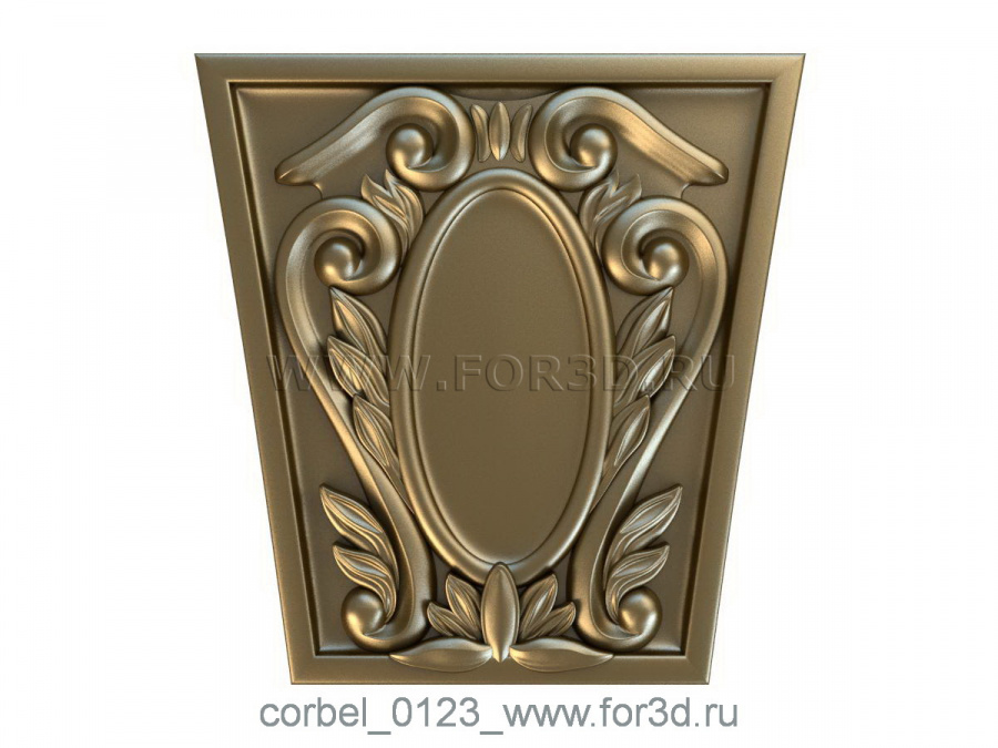 Corbel 0123 3d stl for CNC