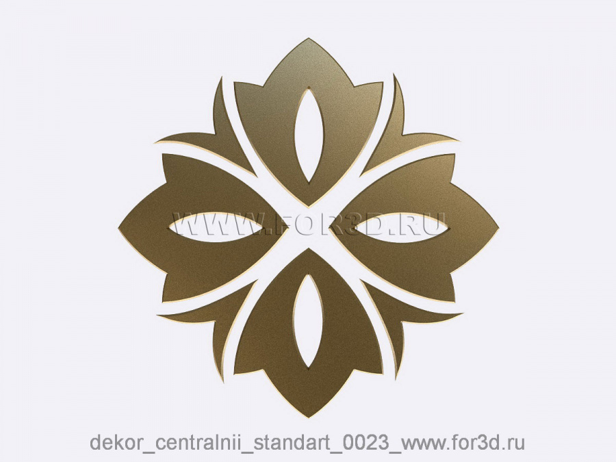 Decor central standart 0023 3d stl модель для ЧПУ