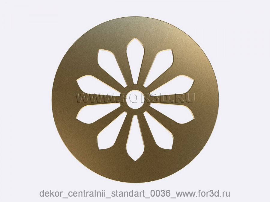Decor central standart 0036 3d stl модель для ЧПУ