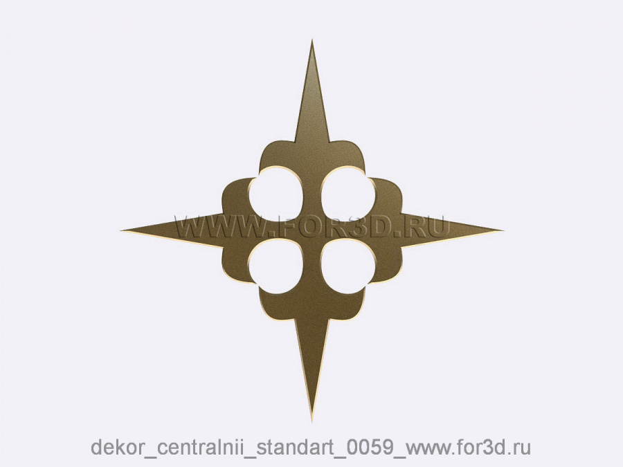 Decor central standart 0059 3d stl модель для ЧПУ