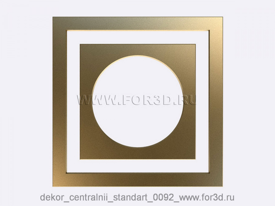 Decor central standart 0092 3d stl модель для ЧПУ