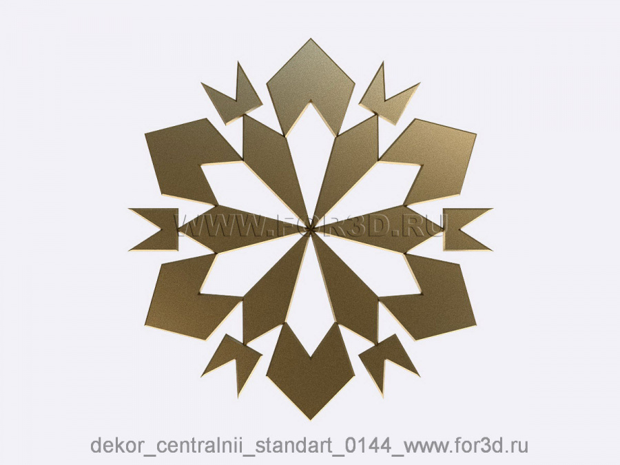 Decor central standart 0144 3d stl модель для ЧПУ