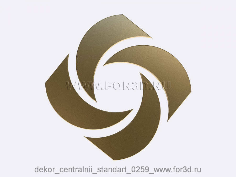 Decor central standart 0259 3d stl модель для ЧПУ
