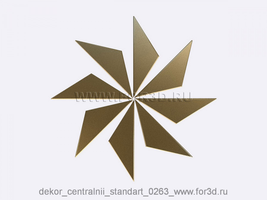 Decor central standart 0263 3d stl модель для ЧПУ