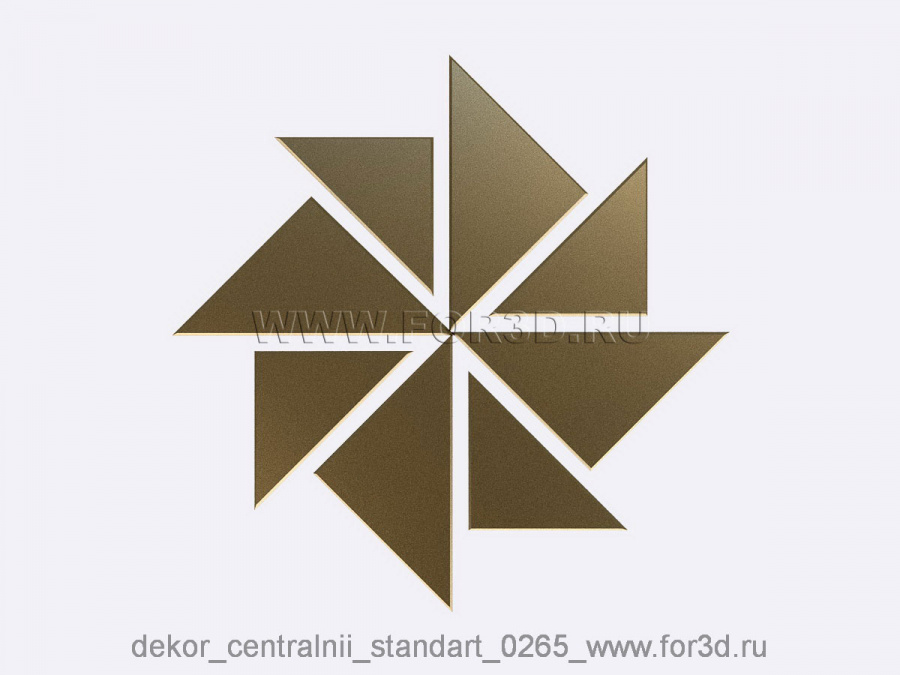 Decor central standart 0265 3d stl модель для ЧПУ