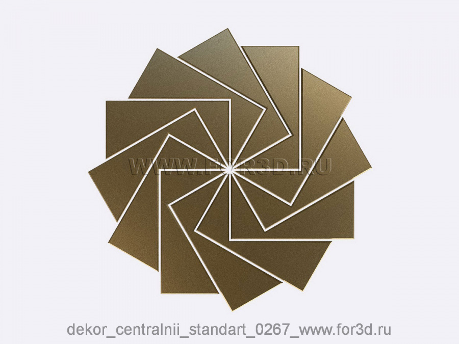 Decor central standart 0267 3d stl модель для ЧПУ