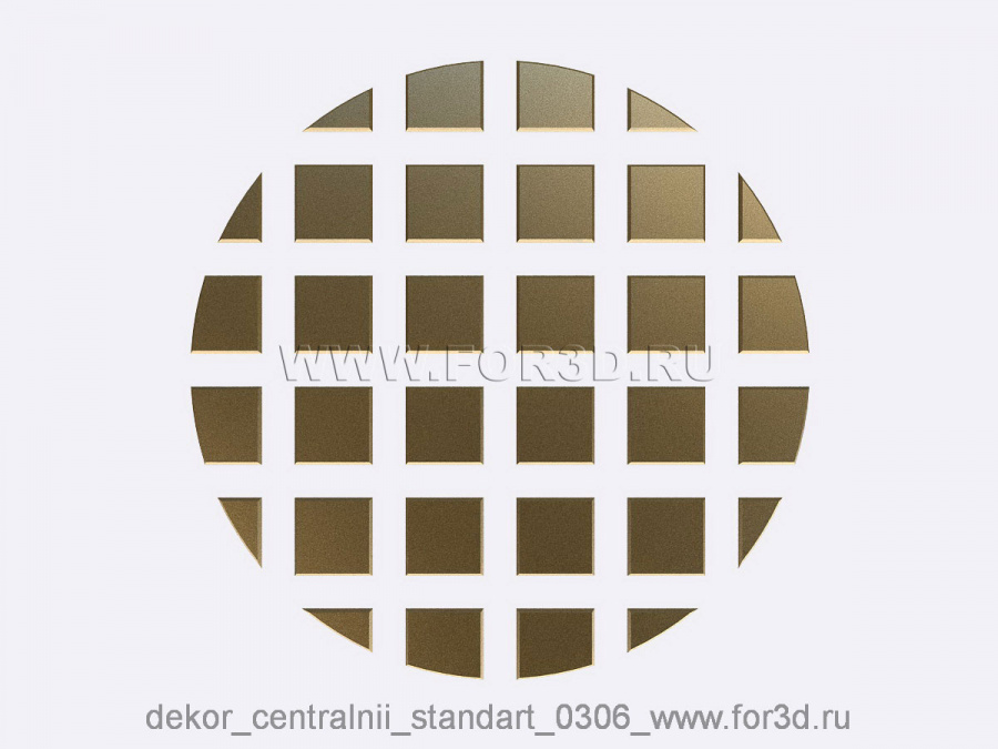 Decor central standart 0306 3d stl модель для ЧПУ